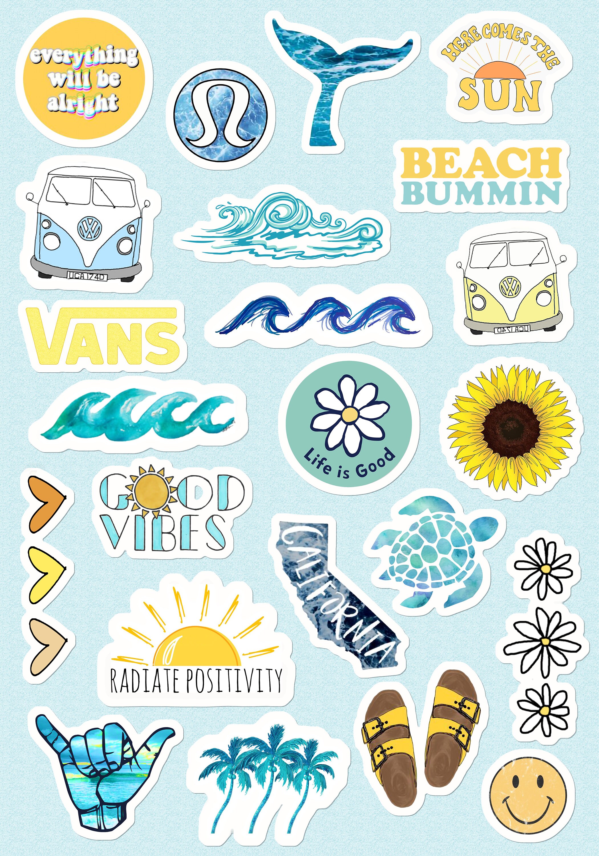 small large aesthetic stickers for phone case 11 inc etsy
