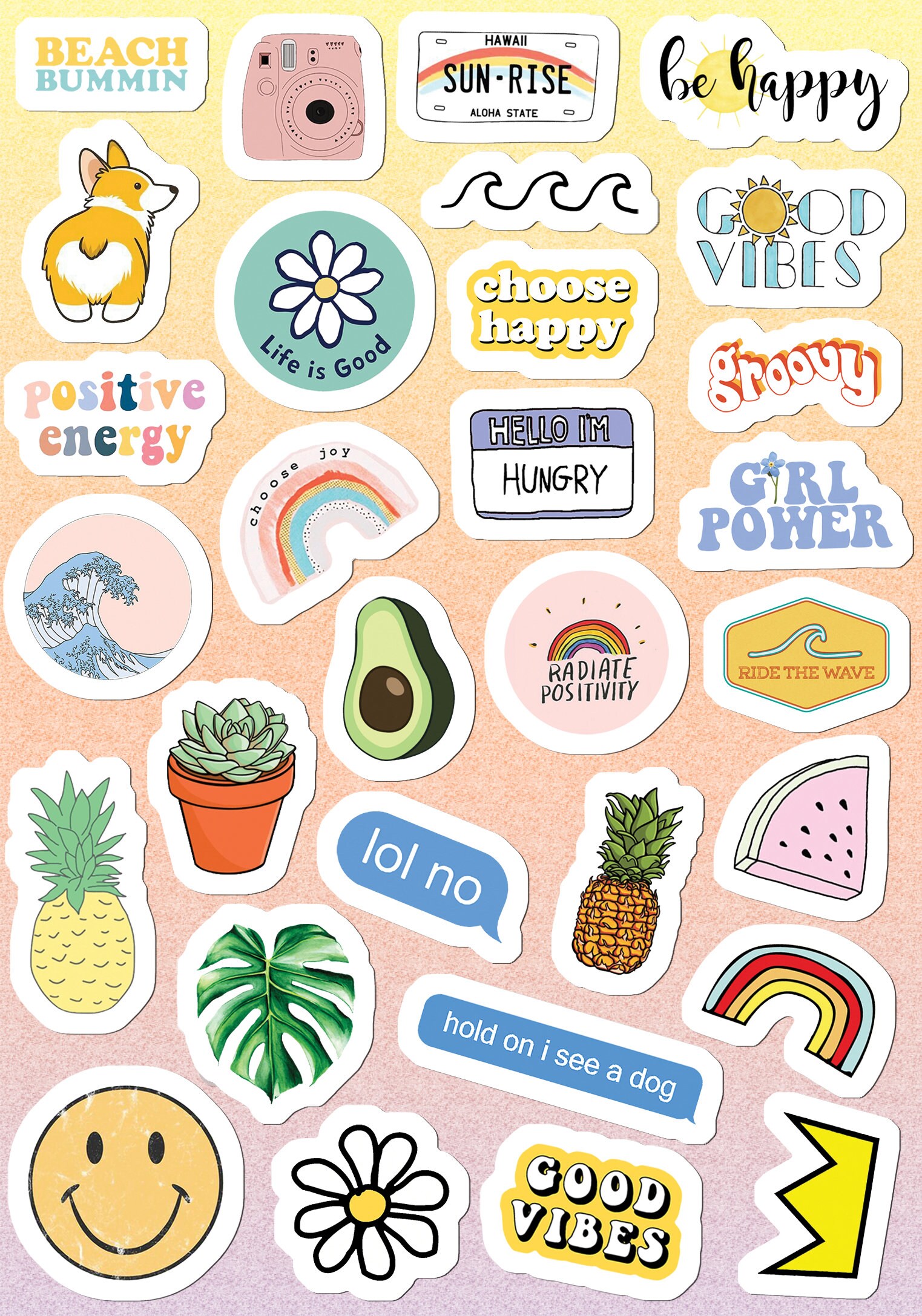 Small & Large Aesthetic Stickers for Phone Case 11 Inc Etsy