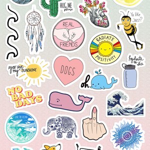 small large aesthetic stickers for phone case 11 inc etsy