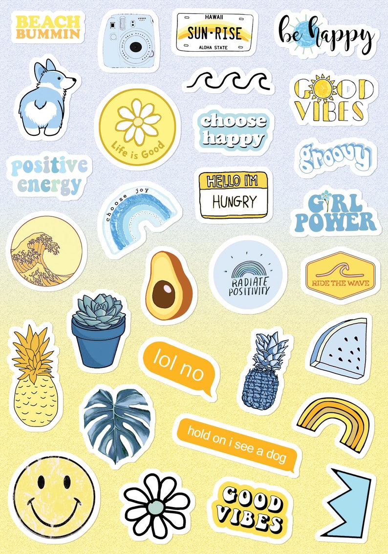 Small & Large Aesthetic Stickers for Phone Case 11 Inc - Etsy