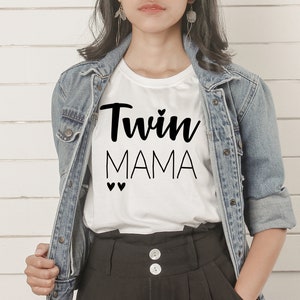 File tagliabile TWIN MAMA SVG per cricut o silhouette