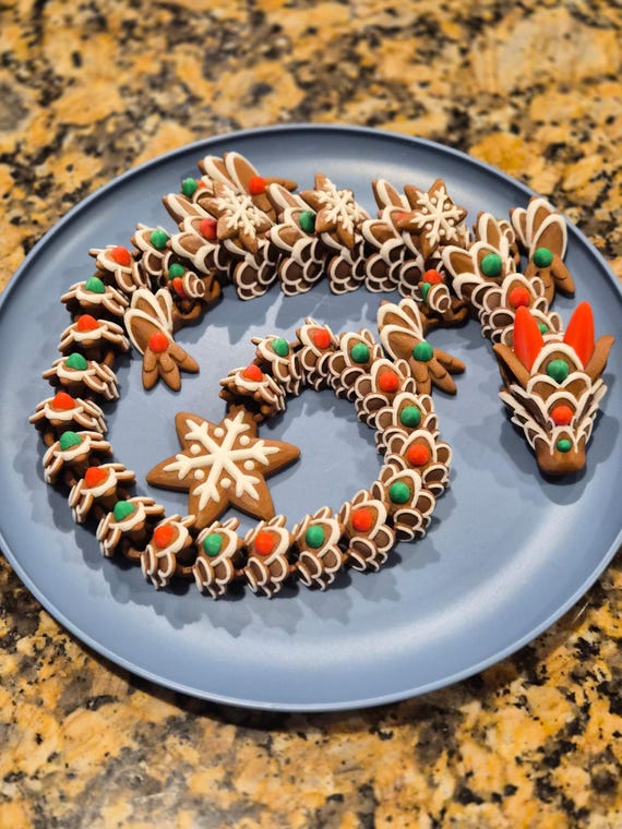 Articulated Gingerbread Dragon (Gingerbread / Sugar / Ice)