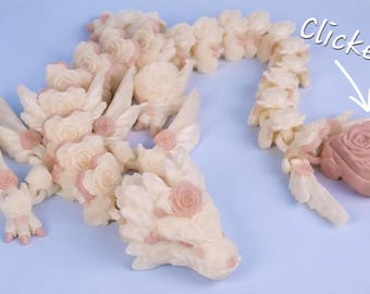 Articulated Rosetail Clicker Dragon 22"