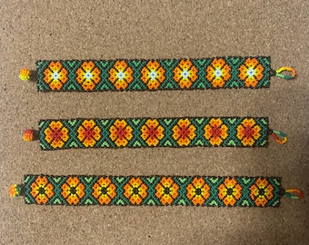 Handmade bracelet, beaded bracelet, Huichol bracelet