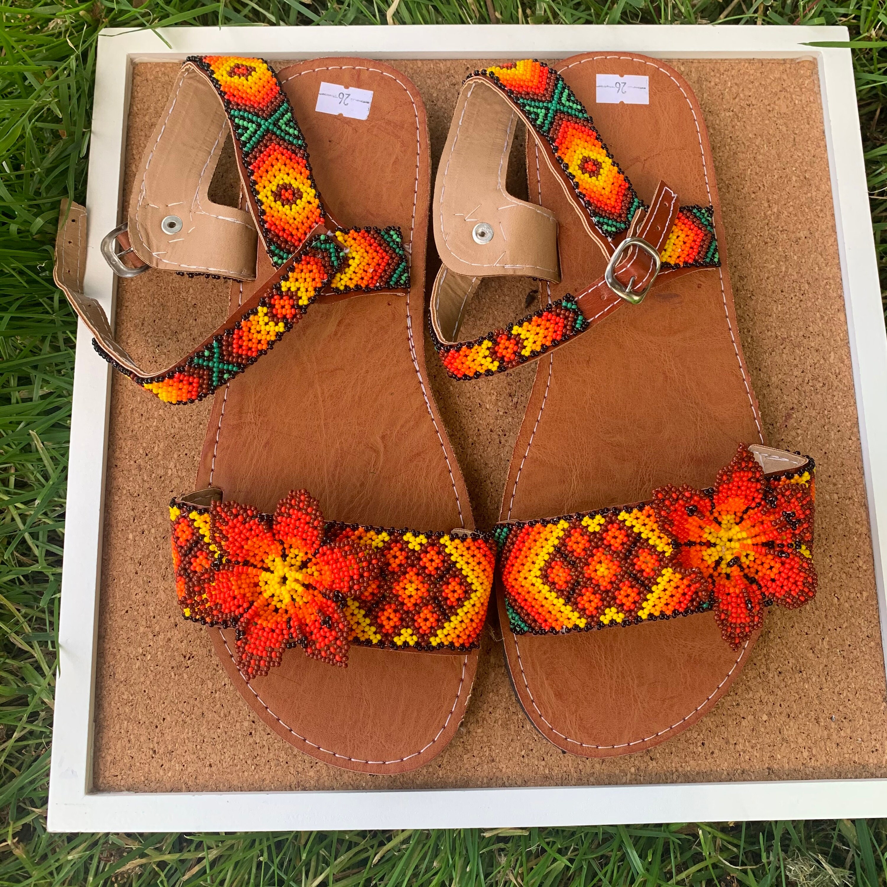 Huaraches Mexicanos Womens Sandals Handmade Shoes Huichol Etsy