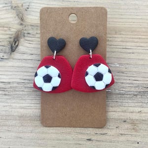 Stainless Steel Soccer Ball Earrings - Sports Jewelry Gift For Women, Mom, Sports Fans - View #4