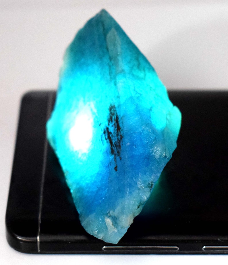 Discount Sale 424 Ct Natural Brazilian Aqua Blue Aquamarine Gemstone Rough AGSL Certified E849