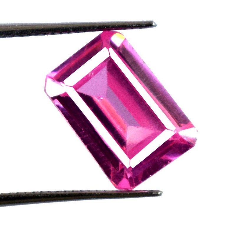 Father/'s Day Discount 7.70 Ct Pink Kunzite Natural Loose Gemstone Emerald Cut IGL Certified C2921