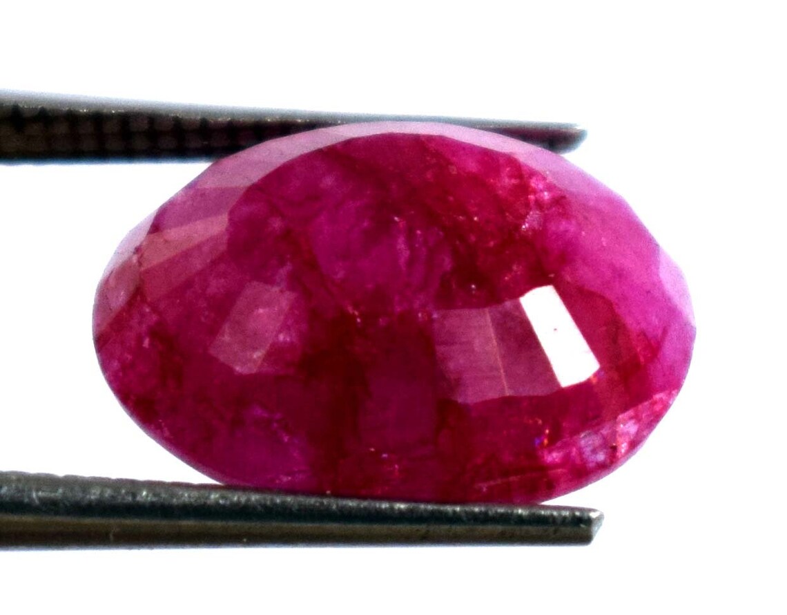 6.60 Ct Utah Beryl Bixbite Red Emerald Loose Gemstone Oval Etsy