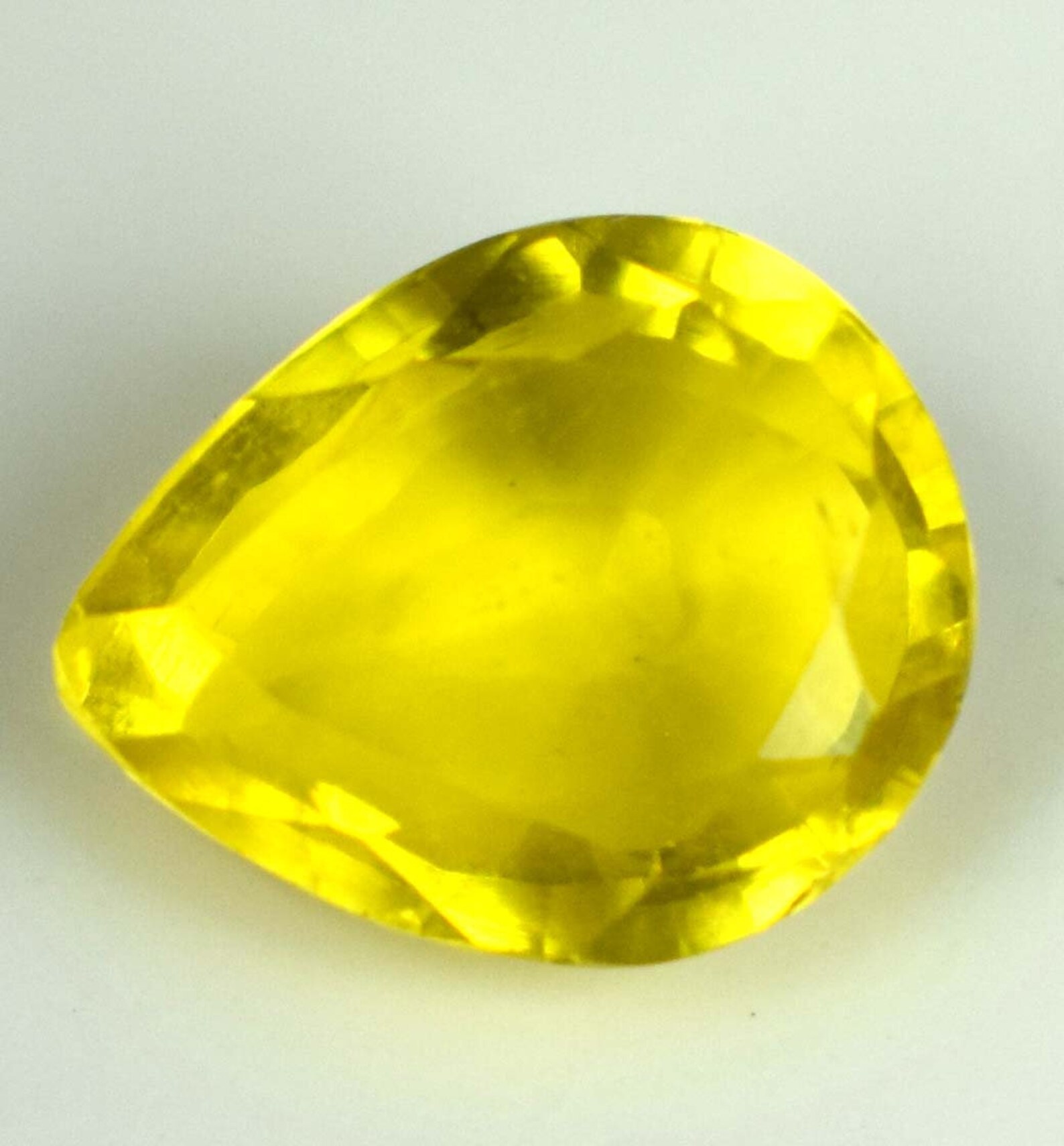 Natural Yellow Kunzite Spodumene Ring Size Gemstone Pear Cut Etsy