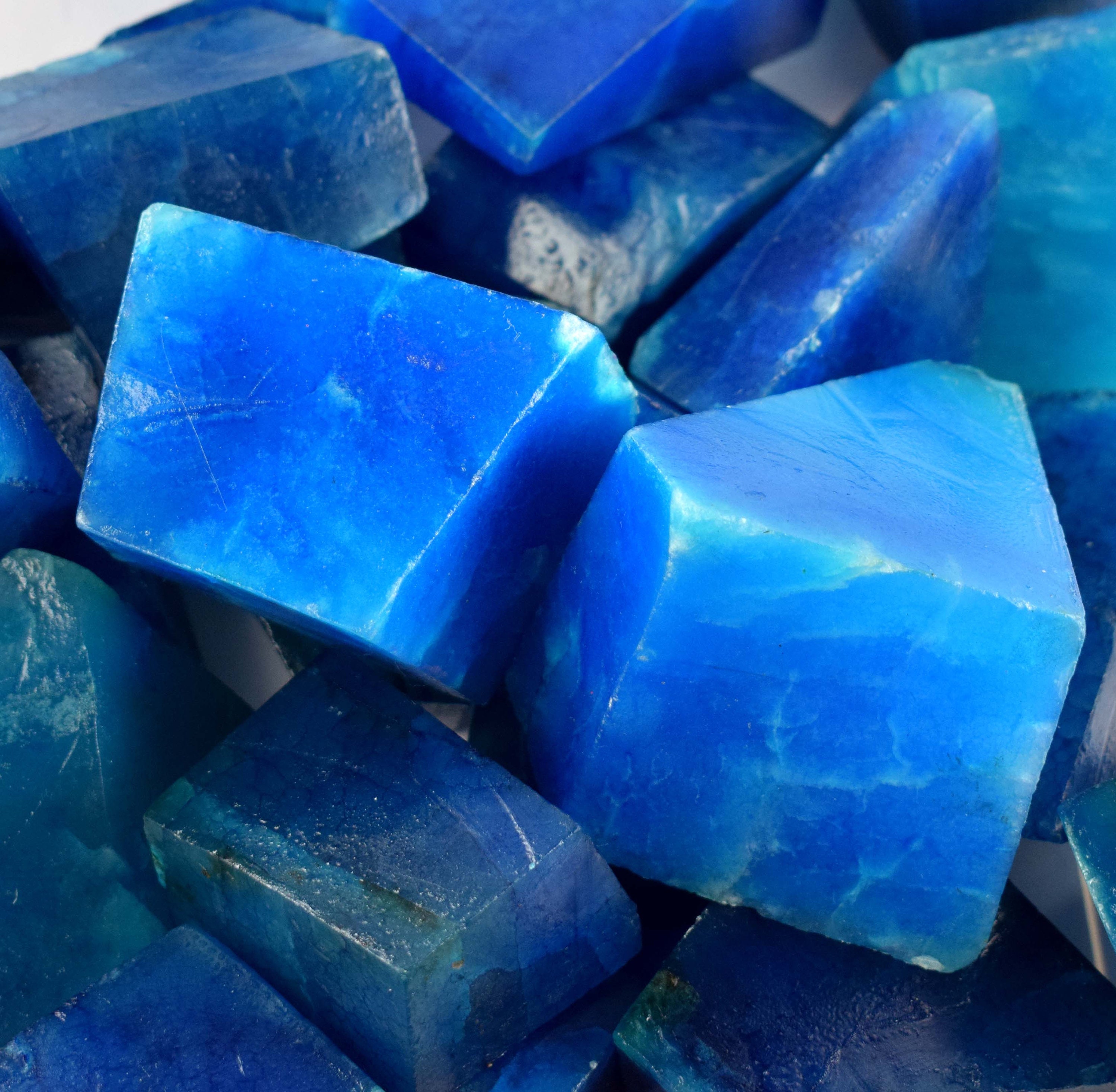 1000 Ct Aqua Blue Aquamarine Polished Gemstone Rough Natural Etsy