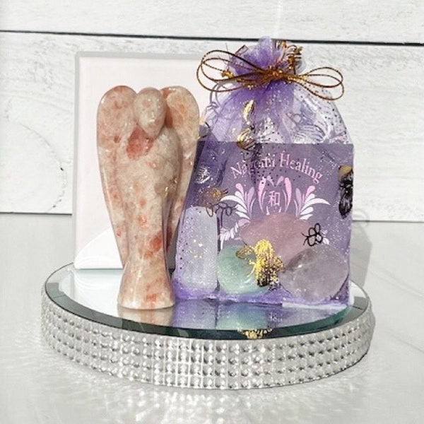 Emotional Healing Grief Gift Box Sympathy Present Self-Care Package Gemstone Crystal Condolence Gift Bereavement Care Set For Family Friend