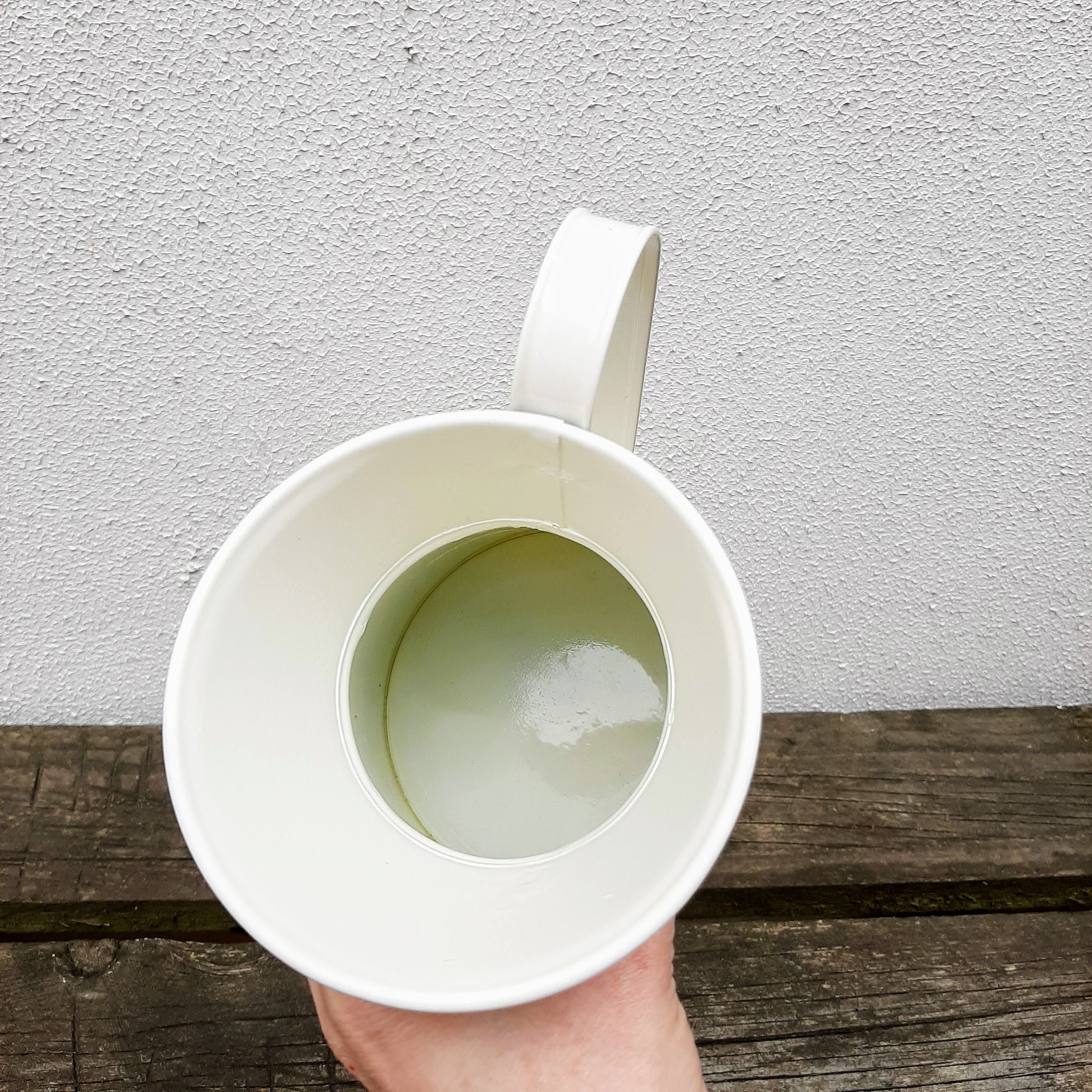 Metal White Pitcher Vase / Farmhouse Table Centerpiece / Etsy Ireland