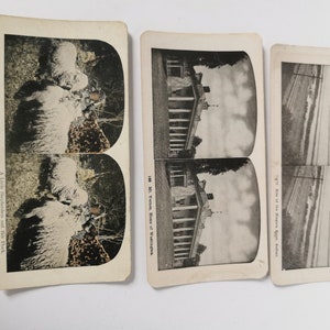 Trois cartes Stereoview