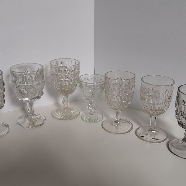 Seven Antique Goblets/ Glasses