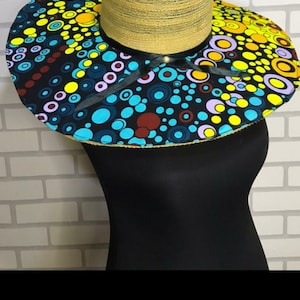 African Fabric Beach Hats