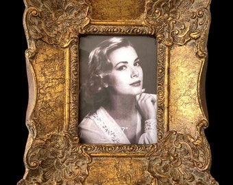 Victorian Style Rococo Gold Gilt Ornate Italian Wooden Hand Made Frame