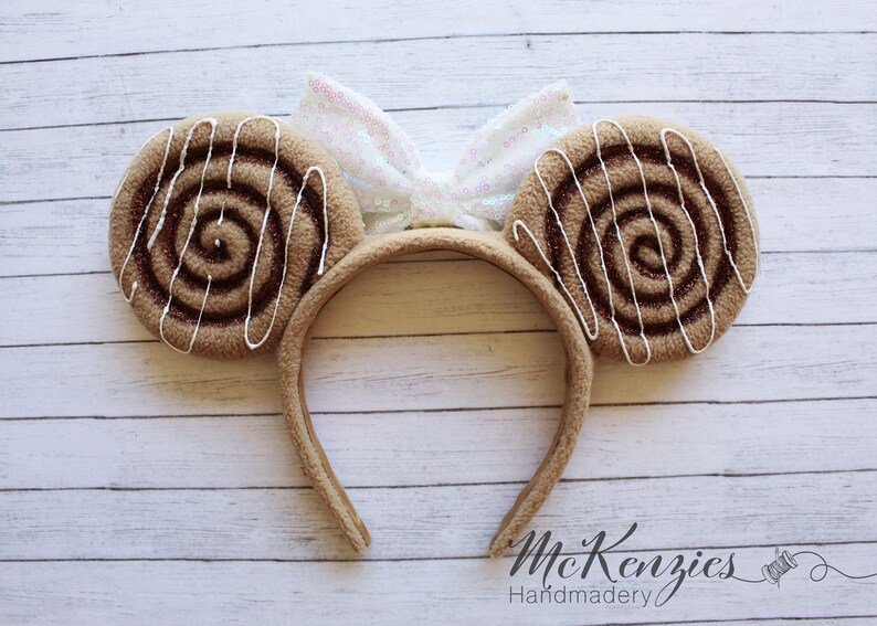 Cinnamon Roll Inspired Minnie Mouse Ears Disney Sweets Minnie Etsy