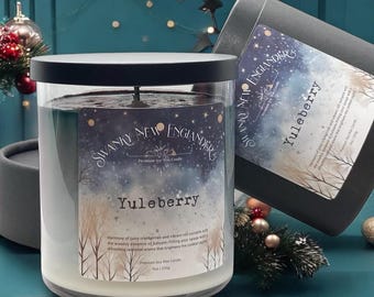 Yuleberry Candle | Juicy Cranberries & Balsam | Festive Winter Scent | Hand-Poured Holiday Aroma