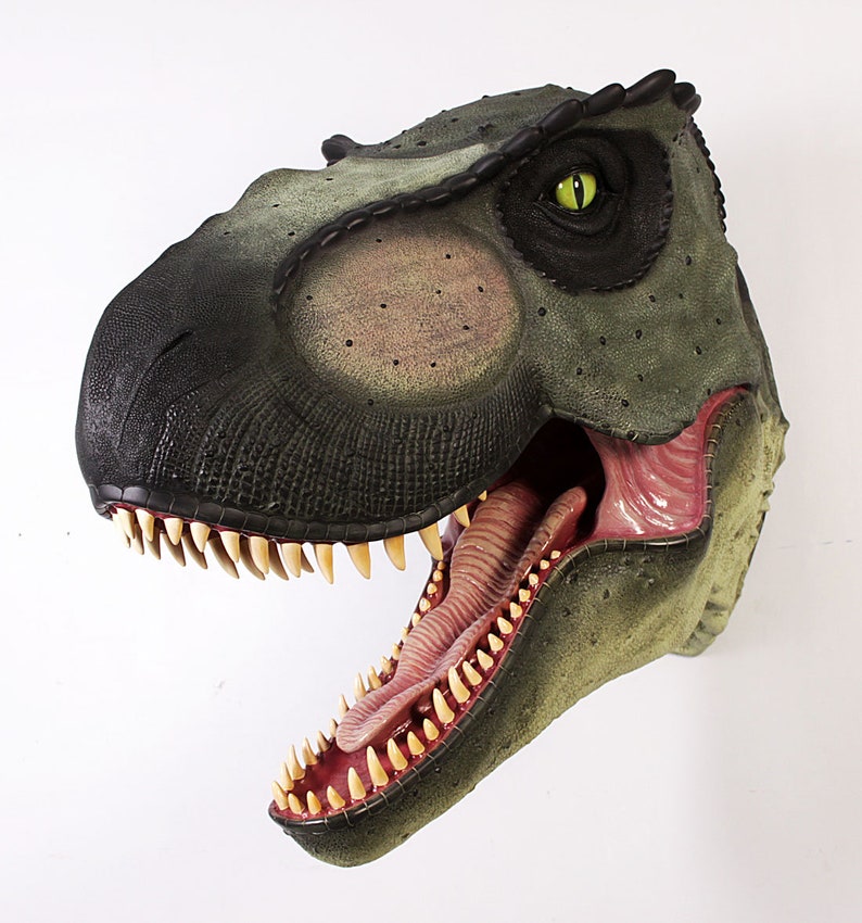 wall mounted t rex head
