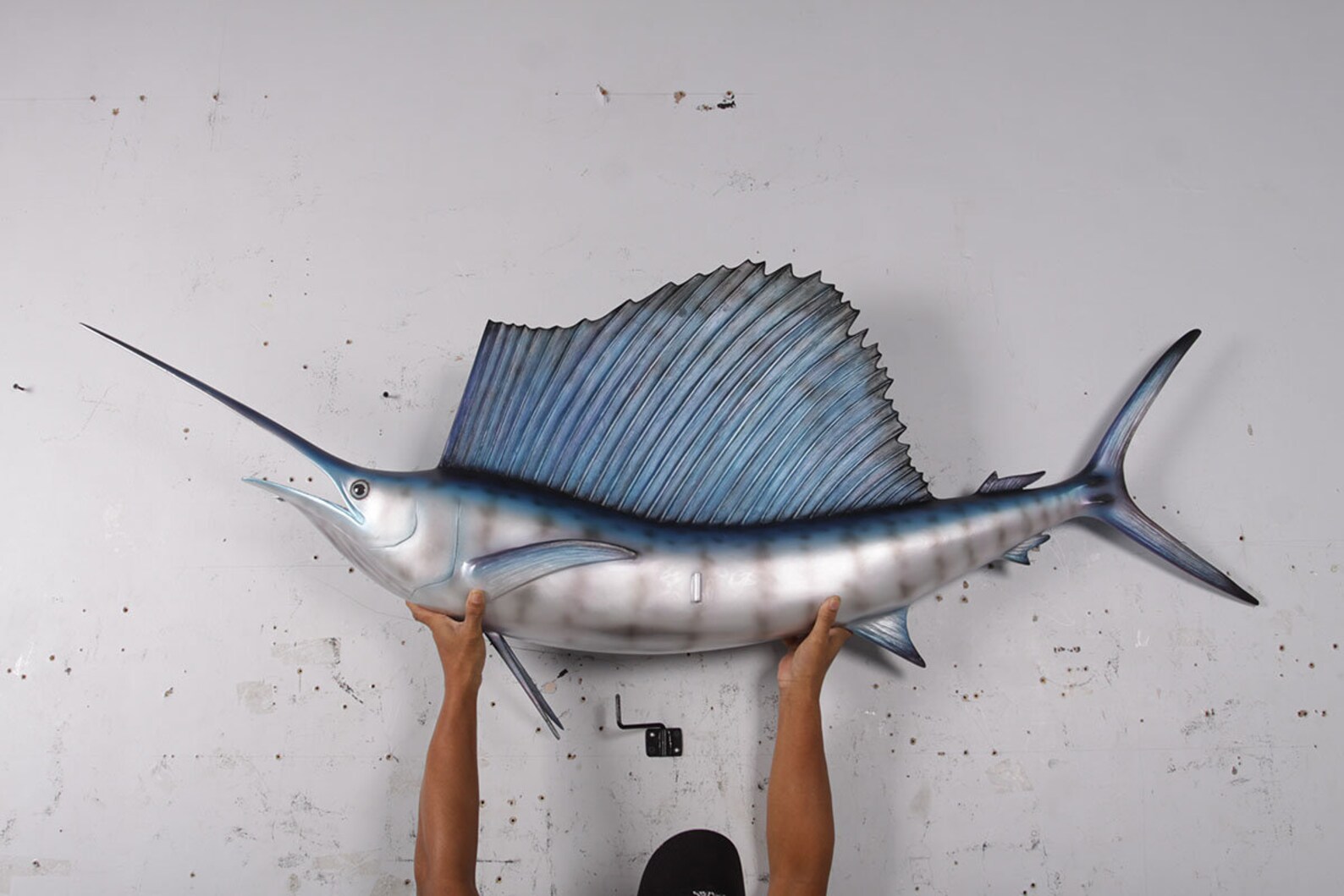 Blue Marlin / Sailfish Statue 5ft Long Wall Mounted Etsy