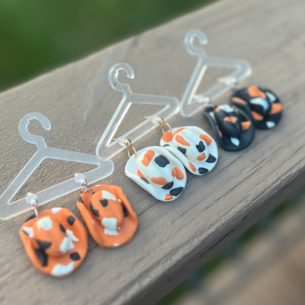 Bengals Cowboy Hat Earrings