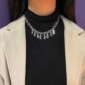 BTS Charm Necklace/Choker - Jungkook (JK)