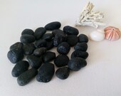 Black Lava Pebbles.
