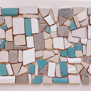 Echte Sea Pottery, Fliesen, 100 Stück in geometrischen Formen
