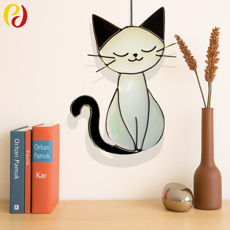 PD 338 Cat Digital Download Pattern Stained Glass , DIY Suncatcher ...