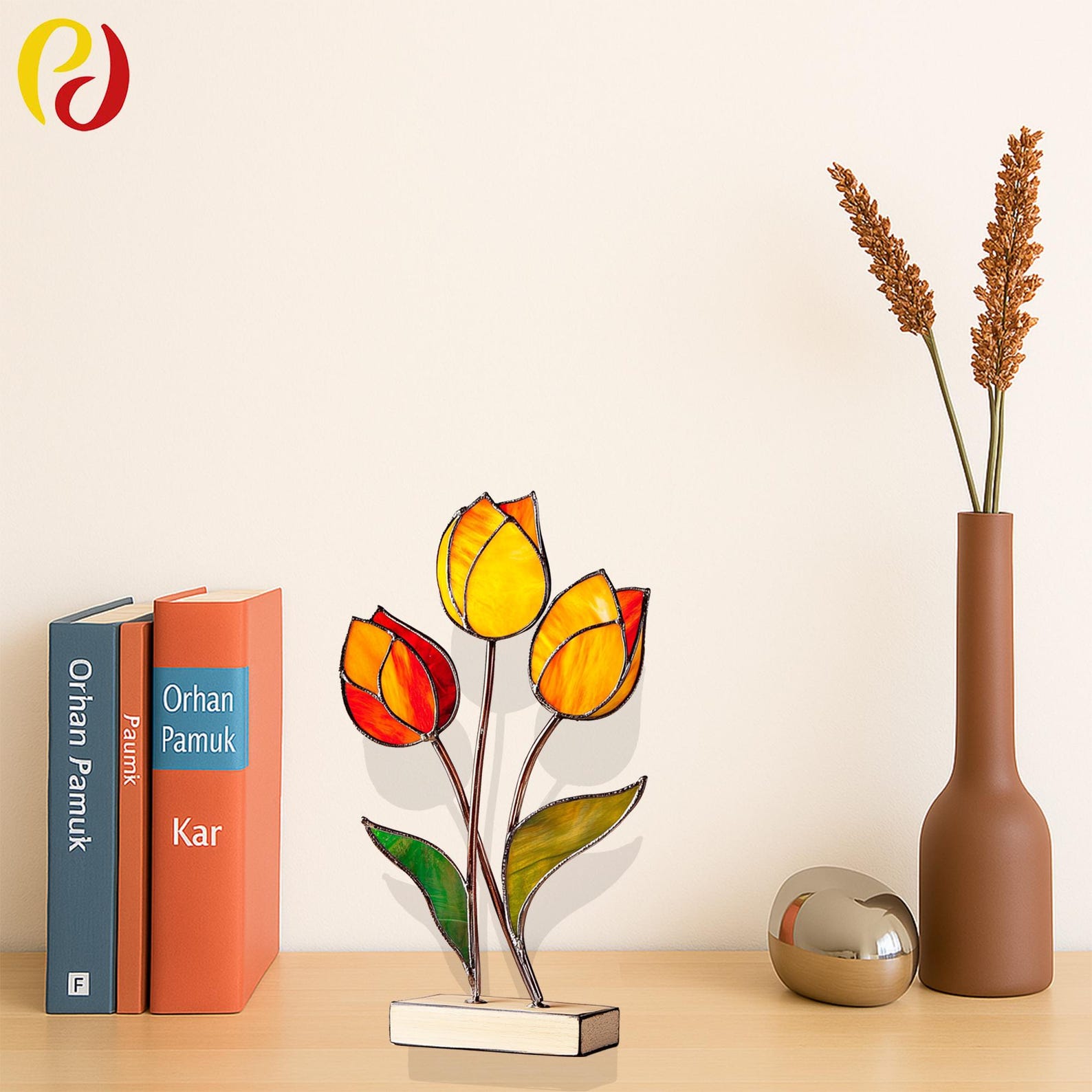 PD 272 Tulip Digital Download Pattern Tulip Flower Stained Glass ...
