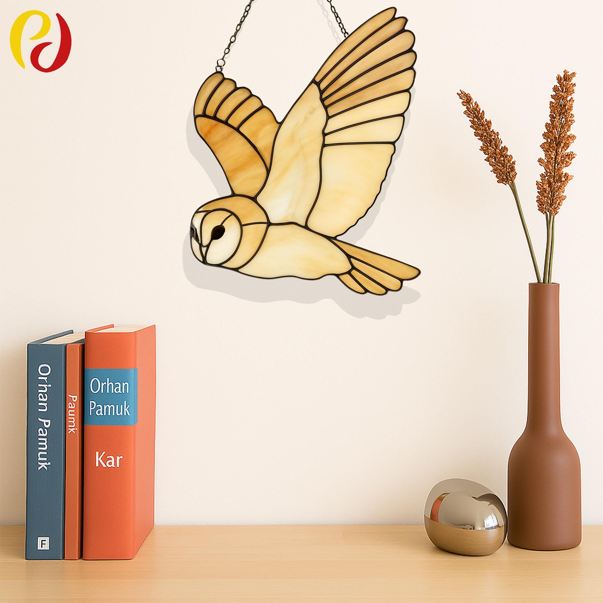 PD 26 owl stained glass Stained Glass Bird Pattern &ndash;   Stained Glass  | Digital PDF Template, 
