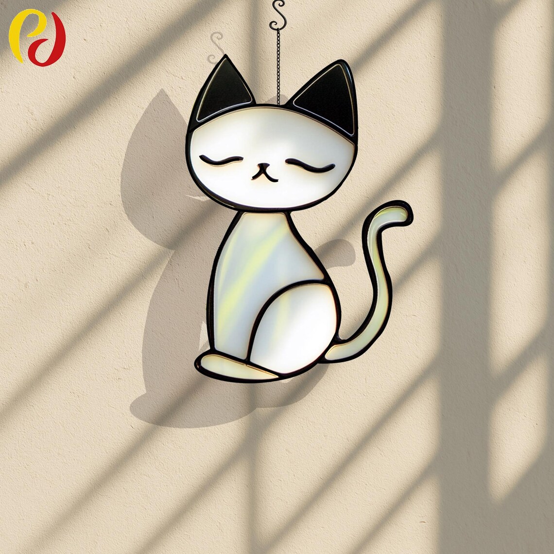 PD 35 Cat Digital Download Pattern Stained Glass , DIY Suncatcher ...