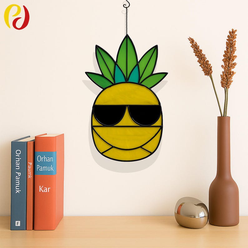 PD 45 Fun Pineapple Stained Glass Windows Digital Download Pattern ...