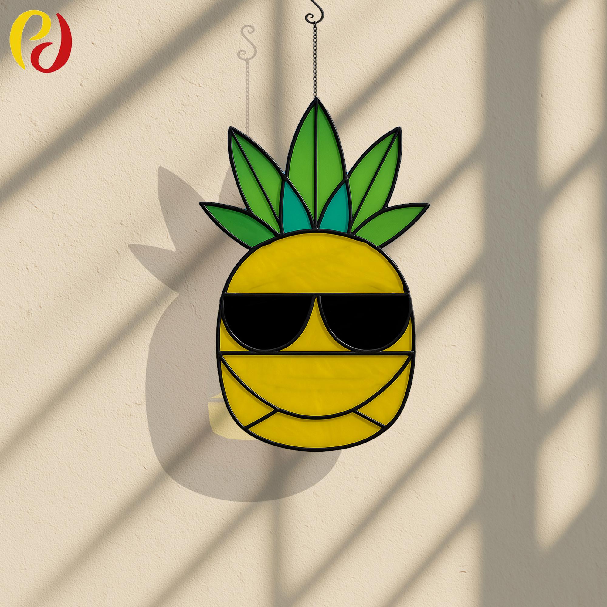 PD 45 Fun Pineapple Stained Glass Windows Digital Download Pattern ...