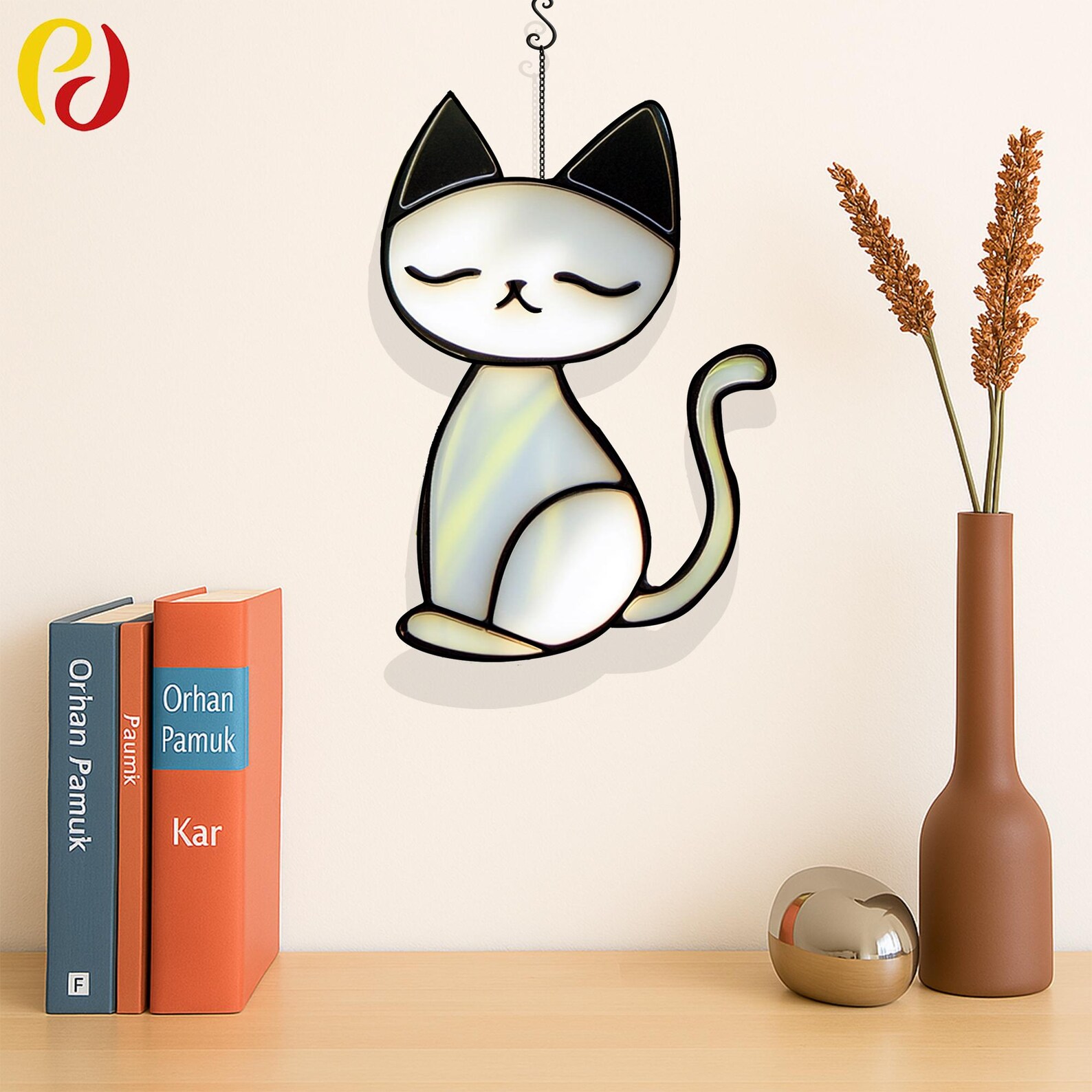 PD 35 Cat Digital Download Pattern Stained Glass , DIY Suncatcher ...