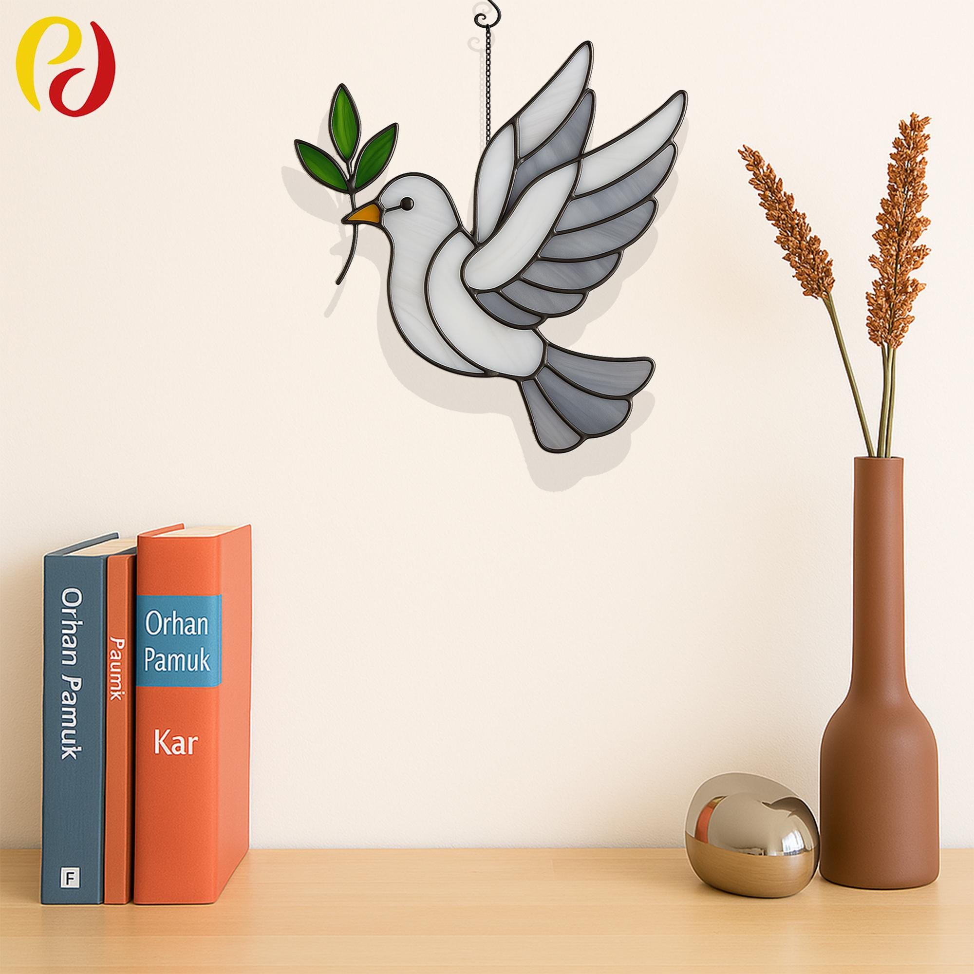 PD 101 Stained Glass Dove of Peace Patter | Blue Jays Stained Glass ...