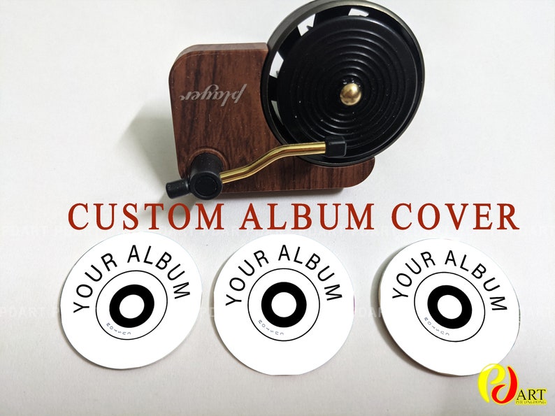 Choose 3  Albums cover or 3 Photo that you like, Car Air Freshener Perfume Turntable Car Perfume Clip Vinyl Air Personalised Music Gift