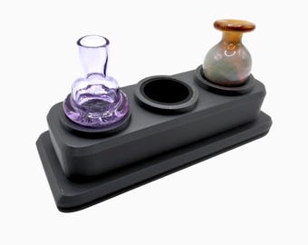 Triple (3x) Silicone Cap Holder (Black)