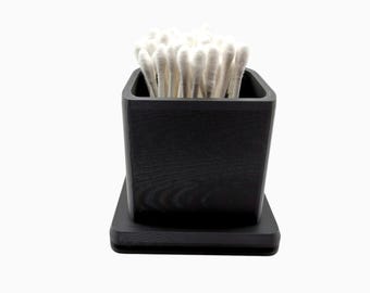 Cotton Swab Holder (Black)