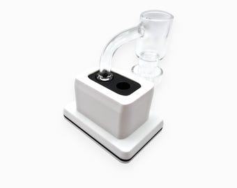 Dual Slot Silicone 10/14mm Holder (White)