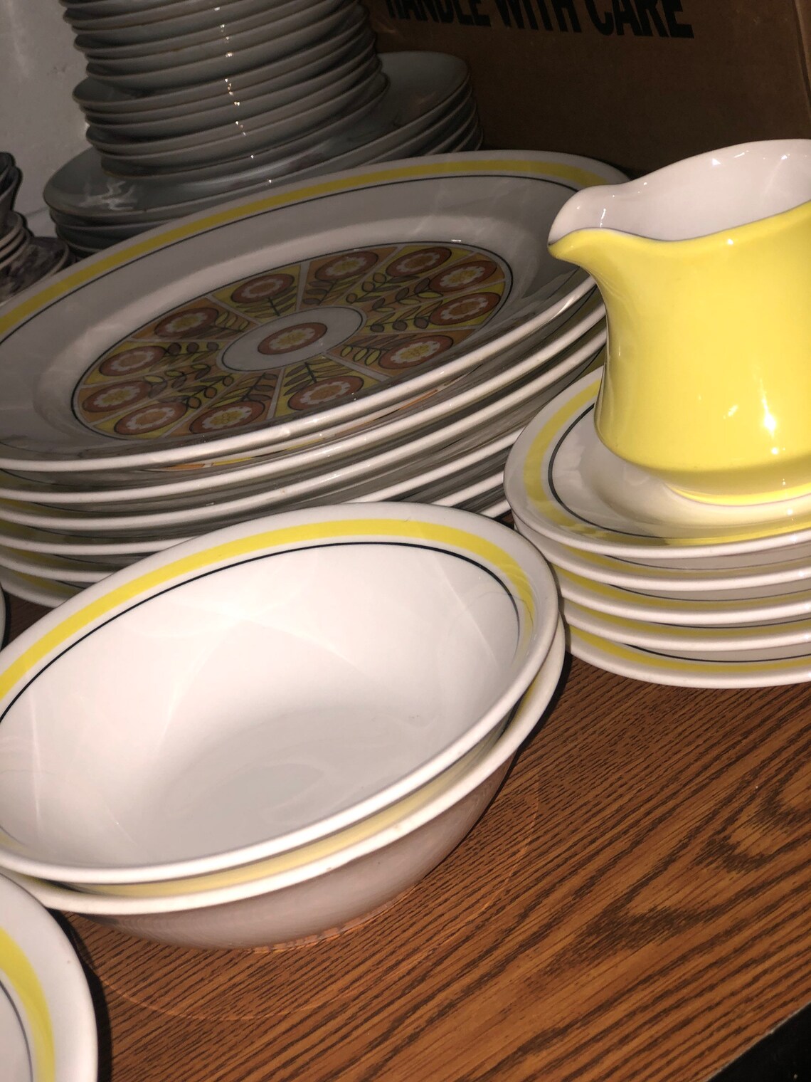 Nikko ironstone yellow dinnerware set Etsy