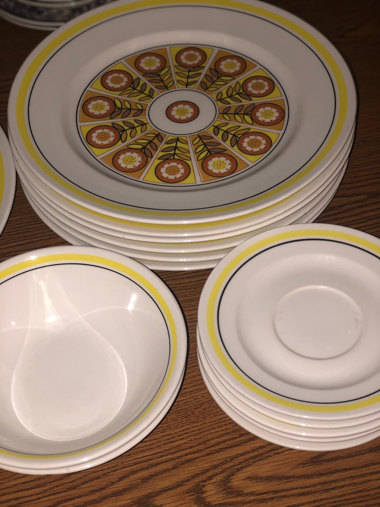 Nikko ironstone yellow dinnerware set Etsy