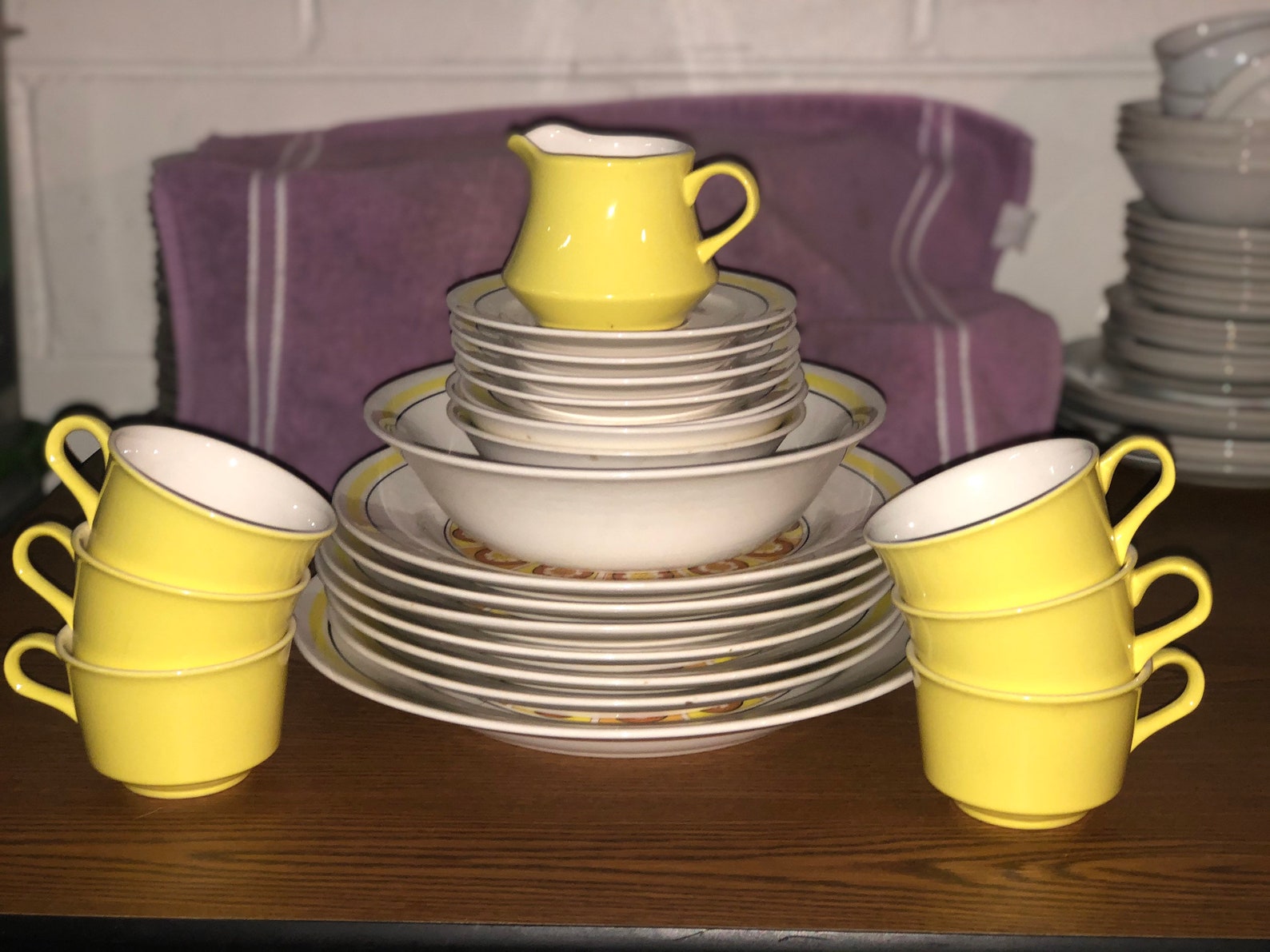 Nikko ironstone yellow dinnerware set Etsy