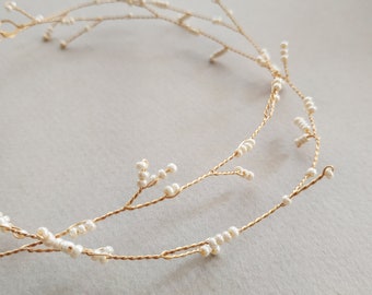 Minimalist bridal tiara fairy minimalist bridal headpiece boho minimalist bridal wreath minimalist bridal headband minimalist bridal jewelry