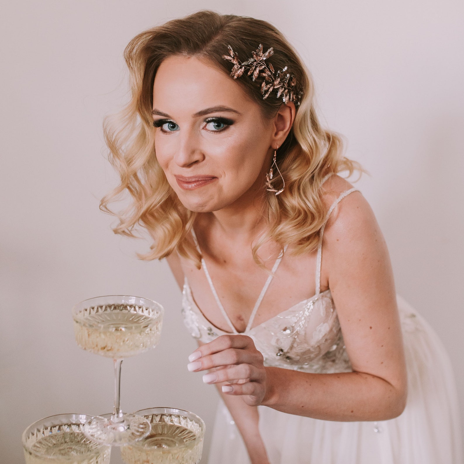 Stunning Bridal Rose Gold Hair Piece Luxury Rose Gold Hair - Etsy
