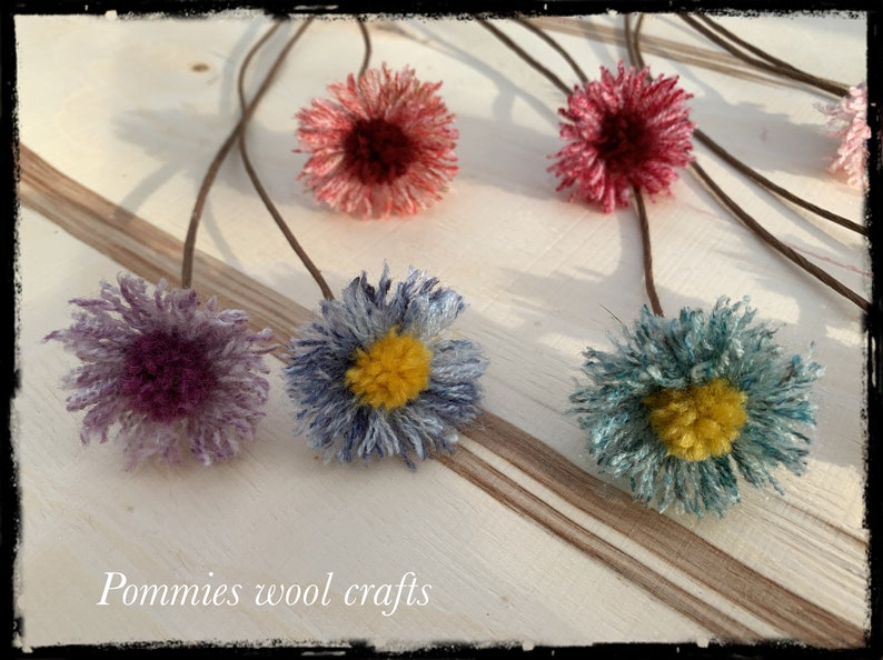 Daisies/whimsy Flowers/wool Flowers/home/bouquets/gifts for Her
