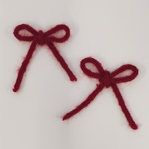 Ribbon Bow Hair Accessory Knitting Pattern, DarlingJadore, Floraison Bow