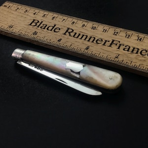 Large pocket fruit knife by John Yeomans Cowlishaw of Sheffield, 1896
