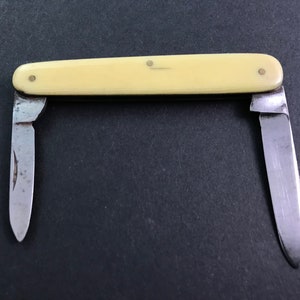 Navaja de bolsillo de dos hojas de J. H. Potter de Sheffield